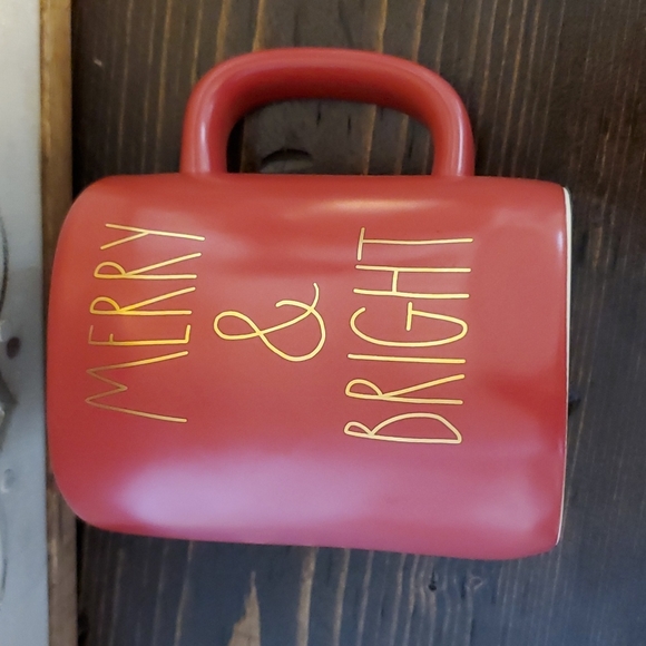 NWOT Rae Dunn "MERRY & BRIGHT" mug - Picture 1 of 4